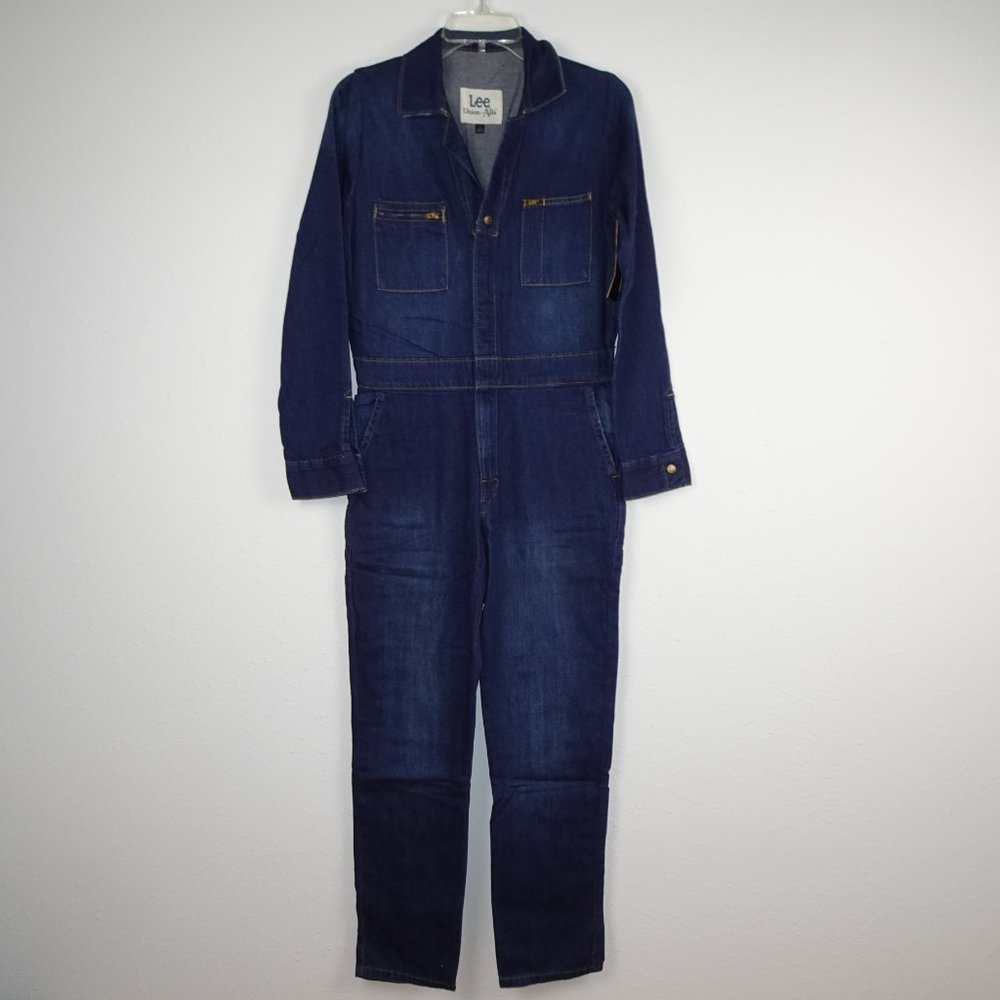 Lee Modern Union All Jumpsuit Women's Size XS Coveralls Blue Denim One Piece - Picture 2 of 13